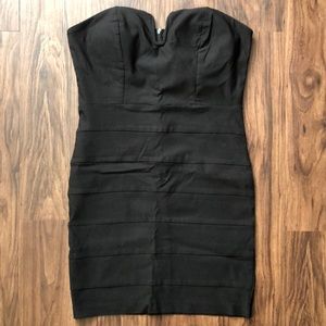 Charlotte Russe black strapless dress. Size Large.
